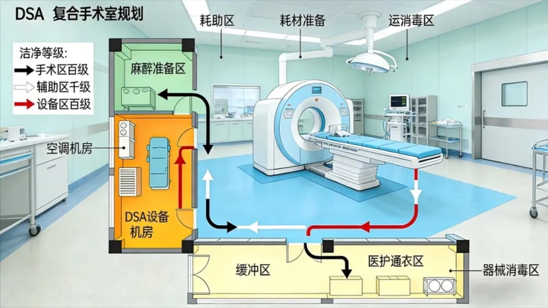 功能分区遵循医疗流程与洁净要求